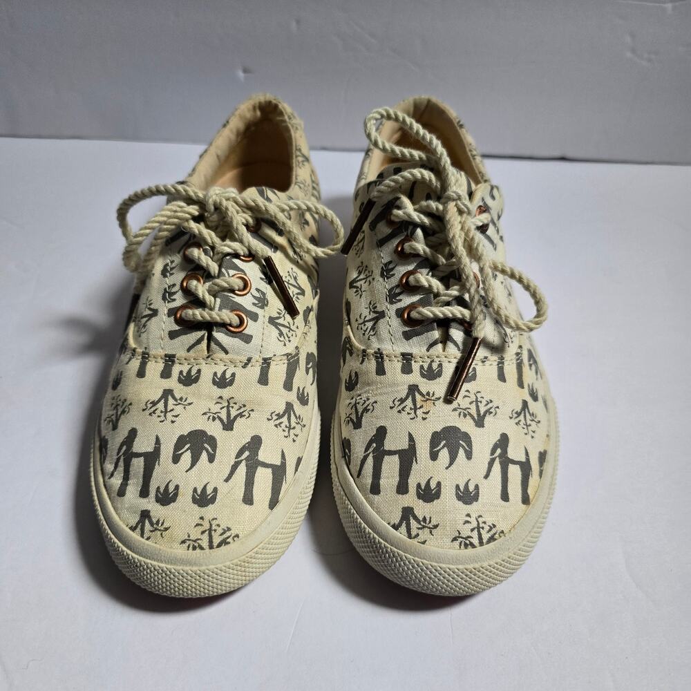Bucketfeet Canvas Sneakers, Size 6 – Artist Collab, Hand-Drawn, Neutral, Artsy